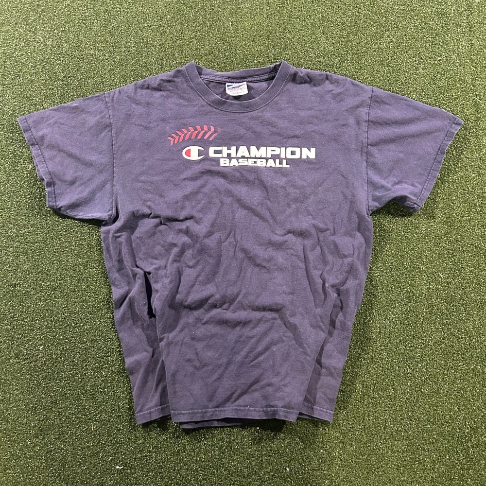 Vintage Champion Baseball Navy Tee